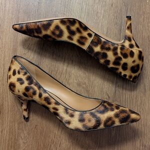 Nine West Leopard Heels size 7